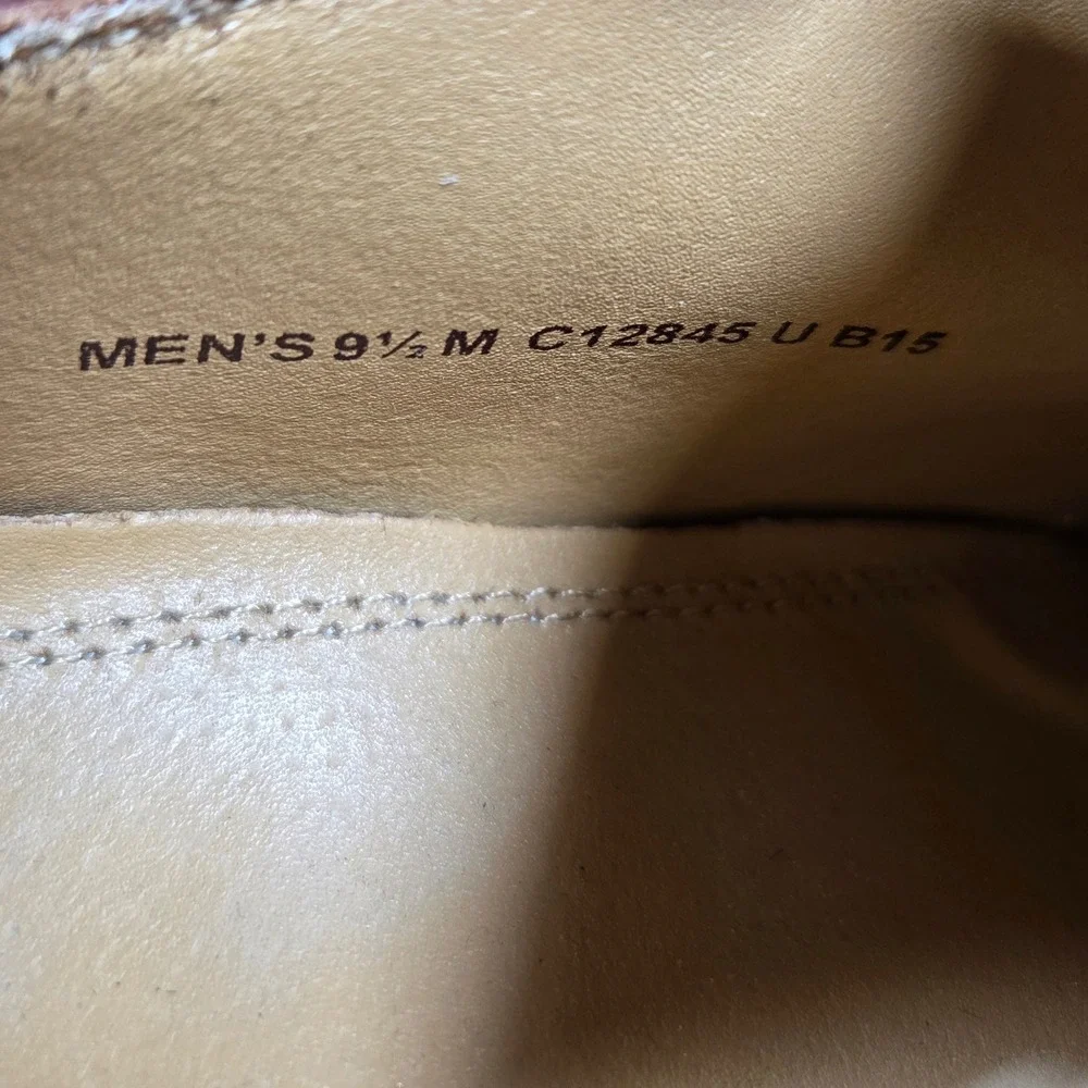 Cole Haan Grand.OS Wingtip Oxford Dress Shoe Men 9.5M British Tan Leather C12845